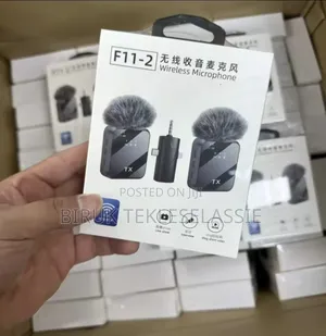 3 In1 Wireless F11-2 Dual Microphone For Camera,iPhone, Android