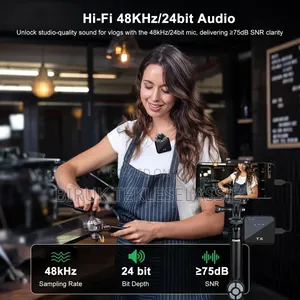 3 In1 Wireless F11-2 Dual Microphone For Camera,iPhone, Android