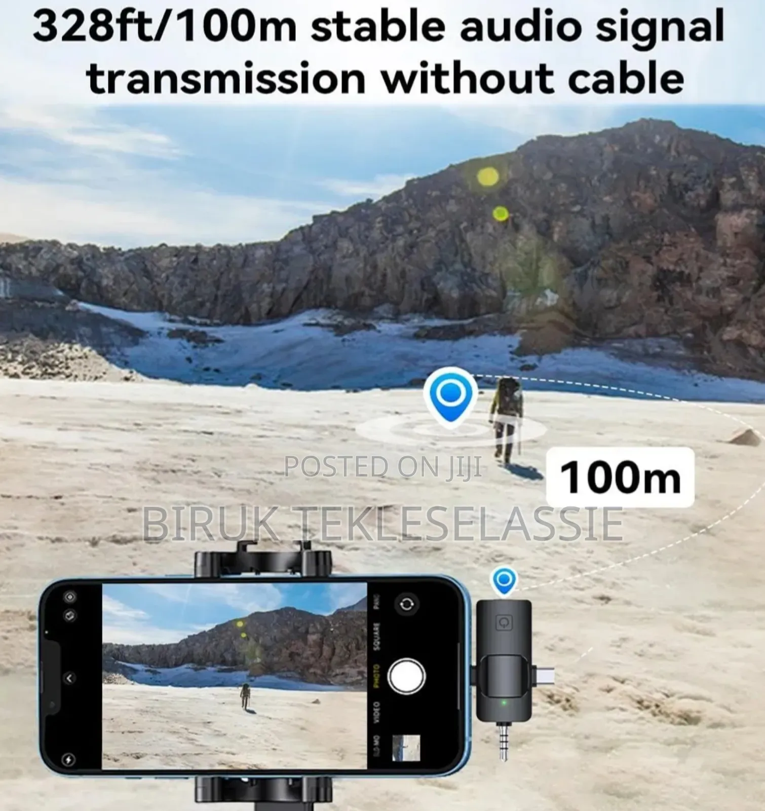 3 In1 Wireless F11-2 Dual Microphone For Camera,iPhone, Android