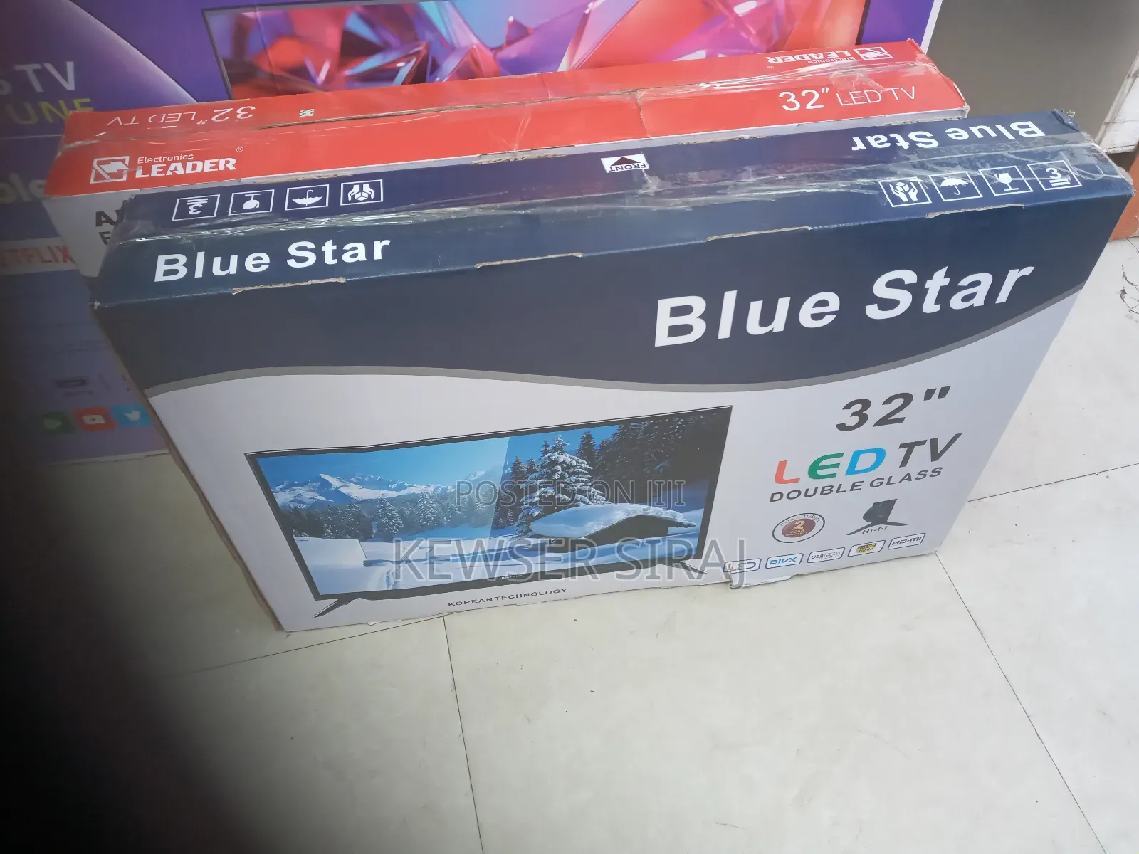 Blue Star 32inch Tv Smart Android Double Glass