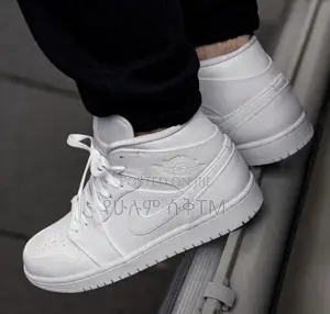 Air Jordan 1 Retro Mid Se ‘Triple White’ Men’S Shoes