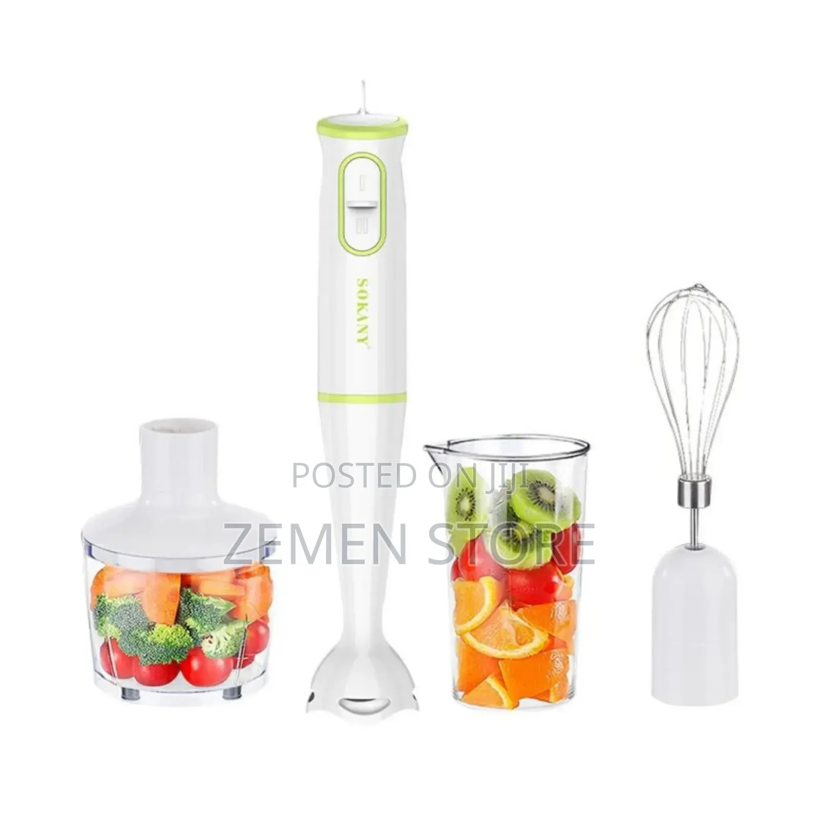 Sokany 4-in-1 Hand Blender | ሶካኒ ሁለገብ የእጅ መፍጫ