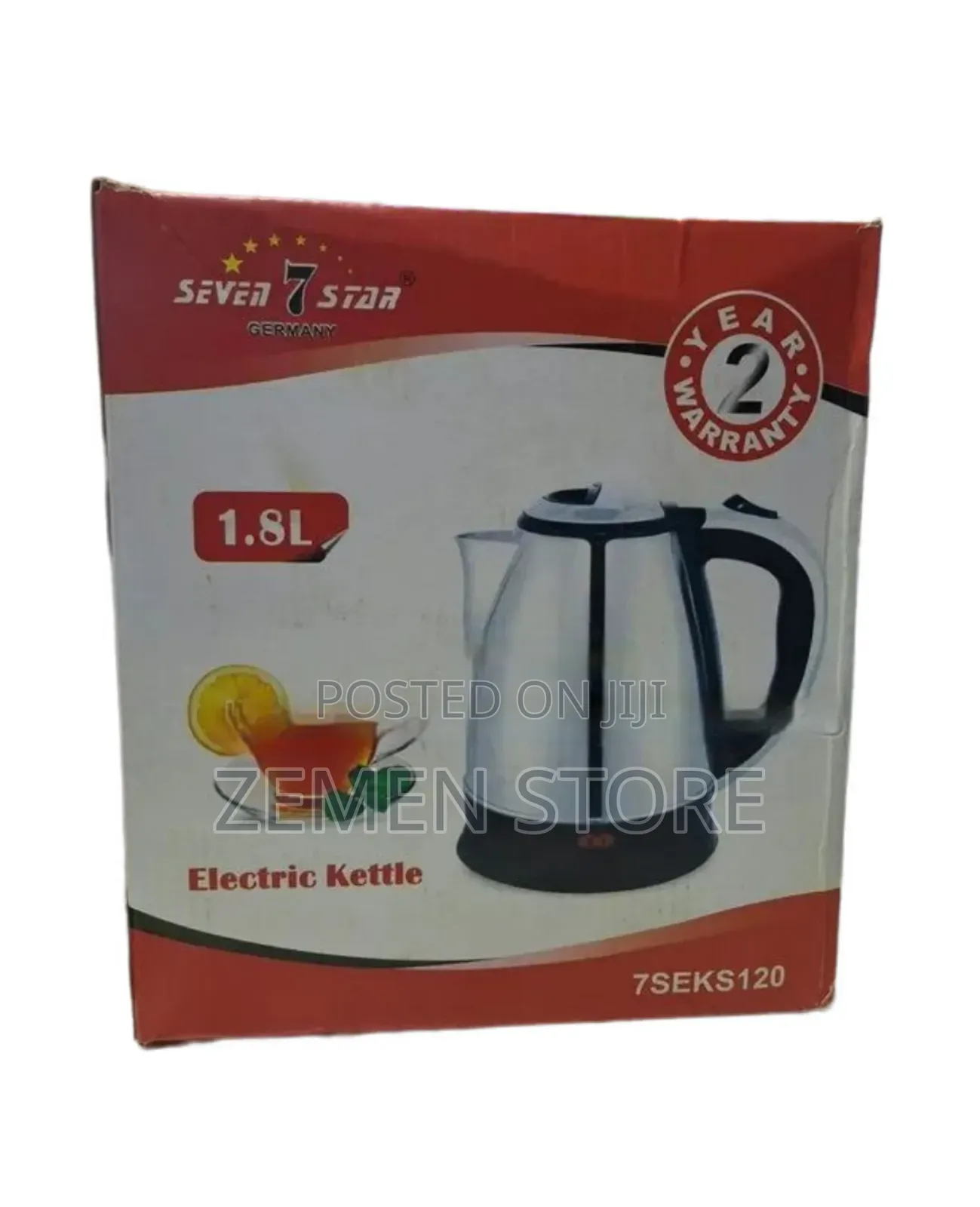 Seven Star Electric Kettle (1.8l) | ሰቨን ስታር የውሃ ማፍያ