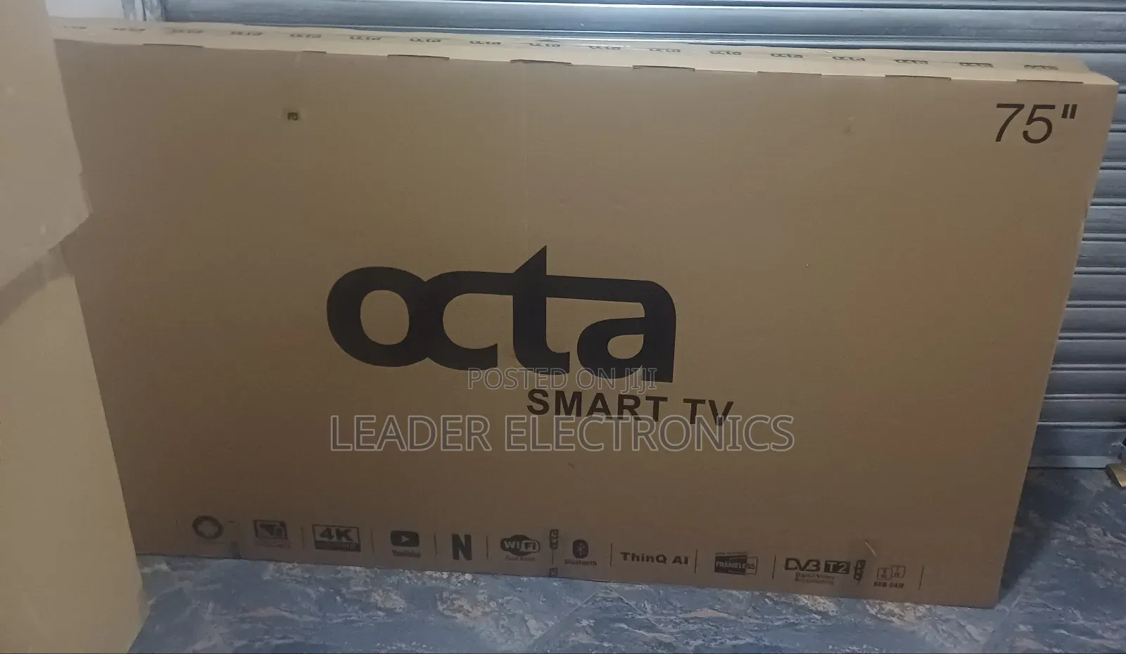 Octa 75'' Smart Android Tv – Giant Screen, Double Glass Power!