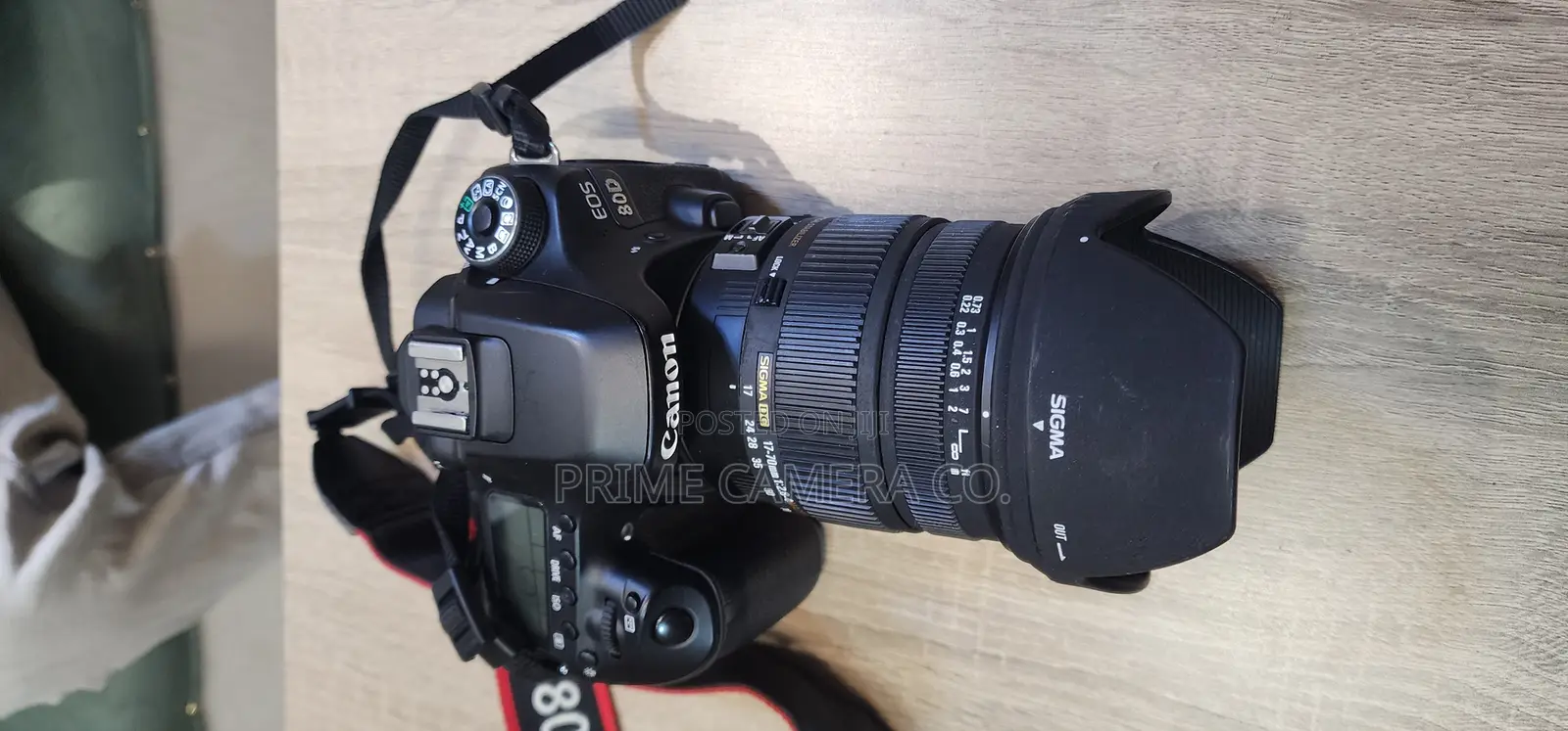 Canon Eos 80d Camera With Sigma 17-70mm F/2.8-4 Lens (Almost New)