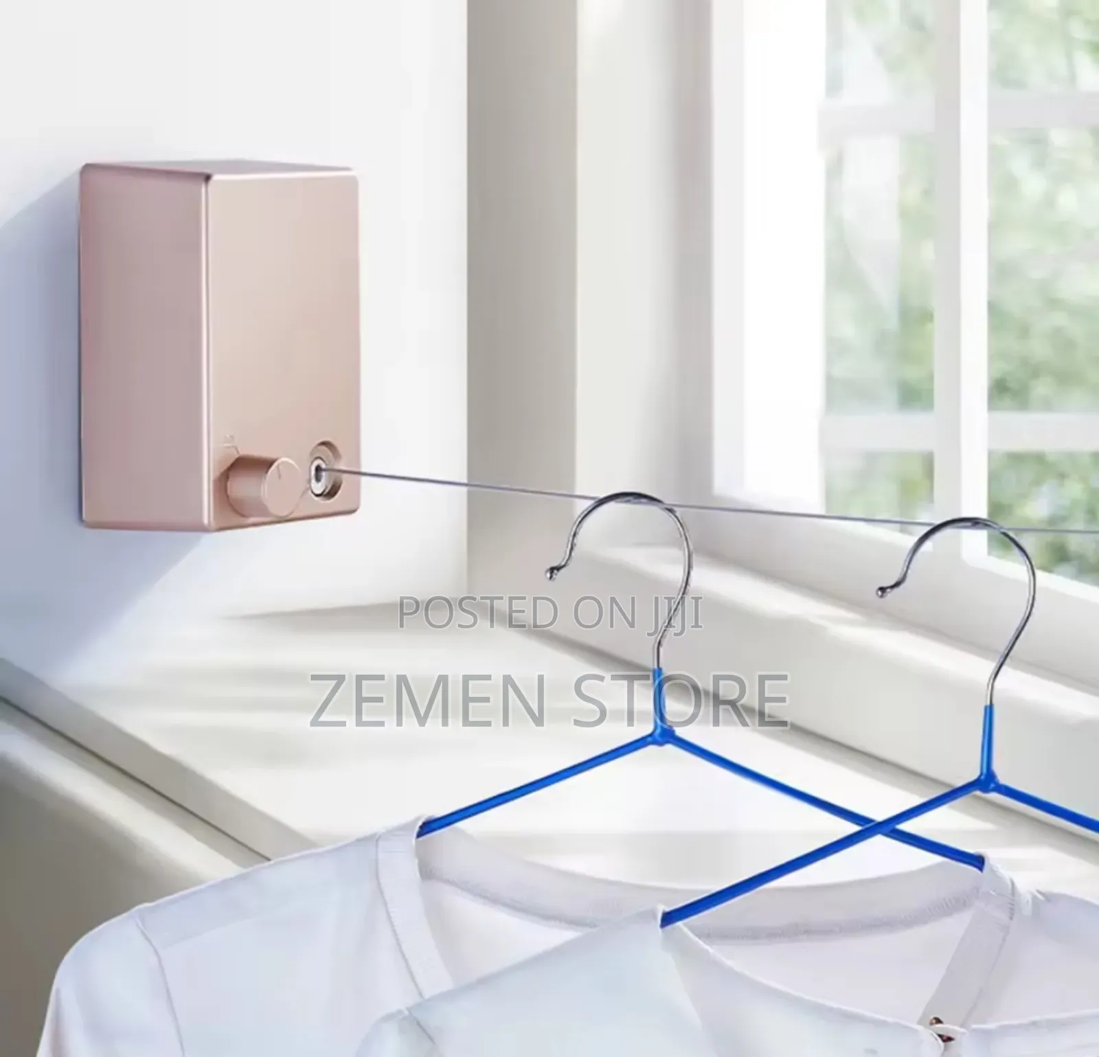 Double Retractable Clotheslines | ባለ ሁለት ገመድ ተስቦ የሚገባ የልብስ ማድረቂያ