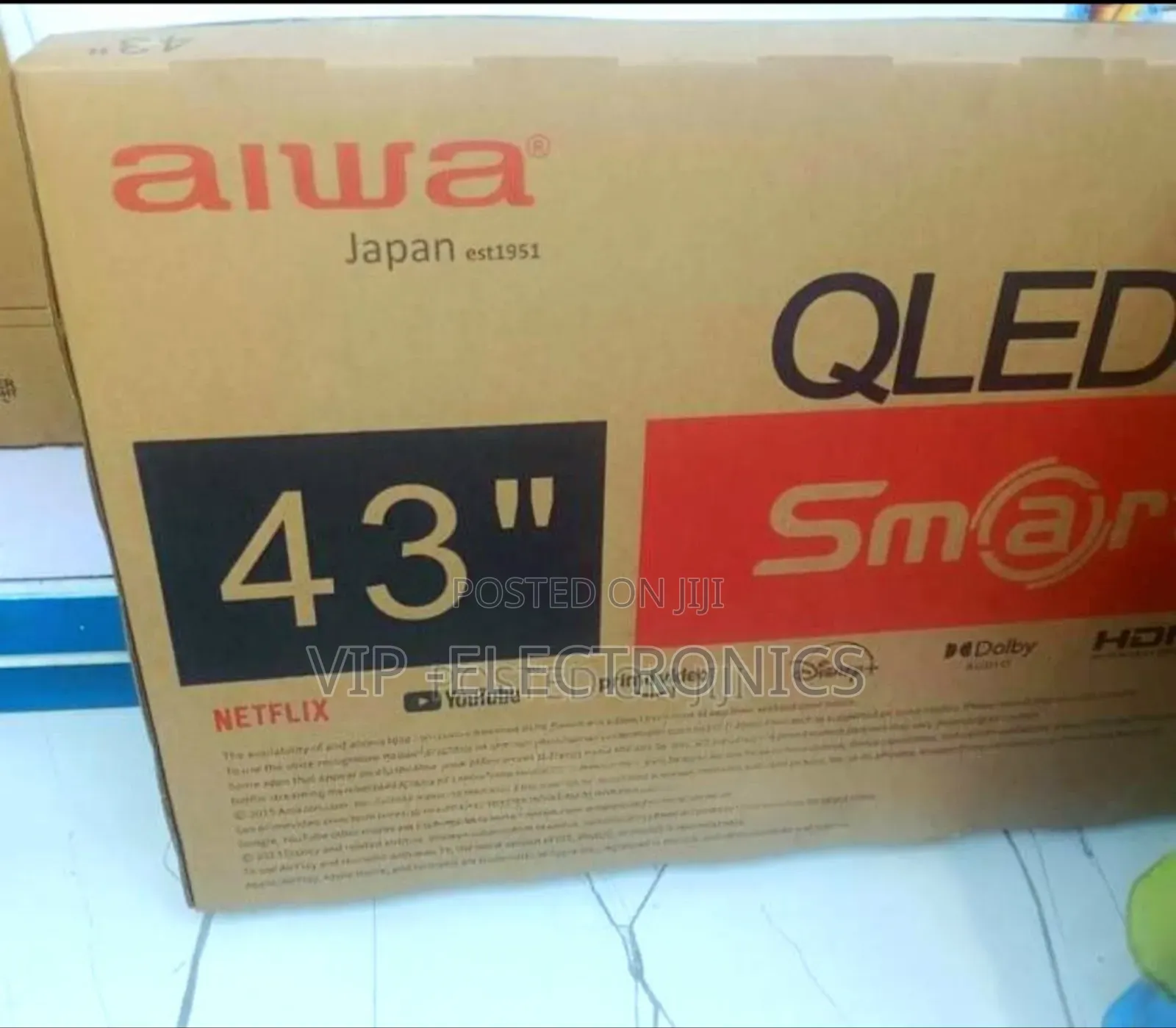 Aiwa 43 Inch Tv Smart HDR Qled Frameless New 2025 Products Tv