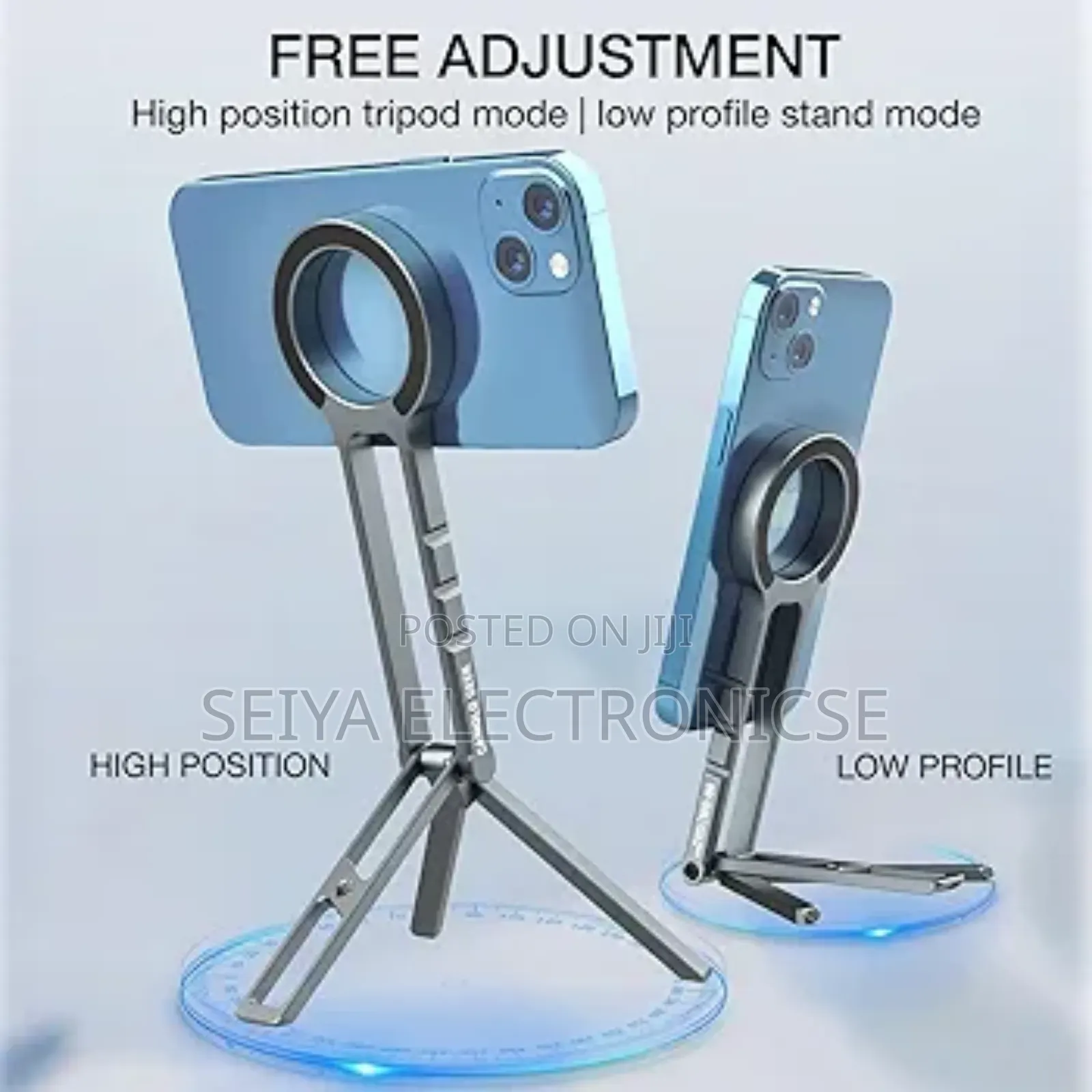 Portable Magnetic Phone Tripod Bracket.