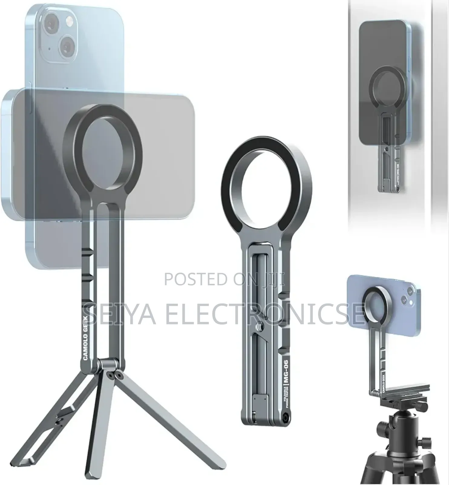 Portable Magnetic Phone Tripod Bracket.