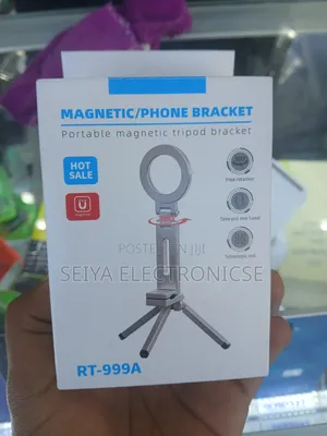 Portable Magnetic Phone Tripod Bracket.