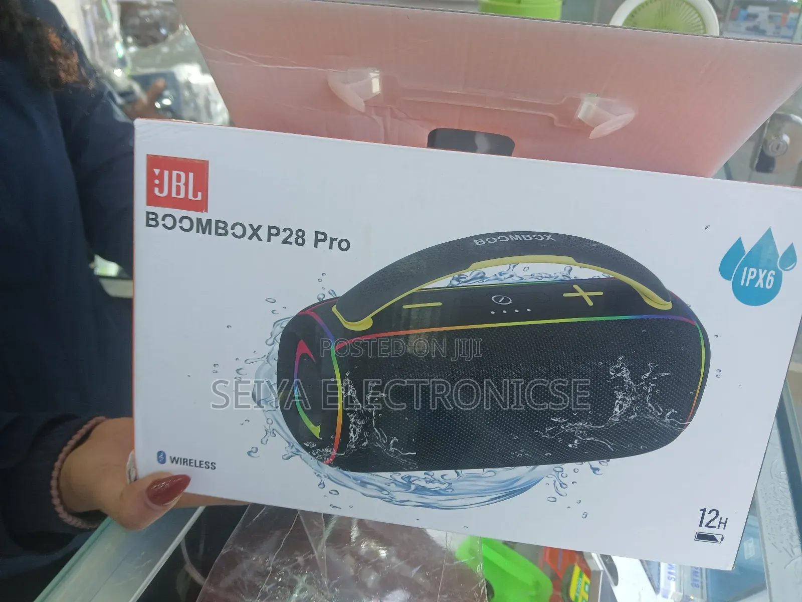 JBL Boombox P28 Pro Portable Bluetooth Speaker.