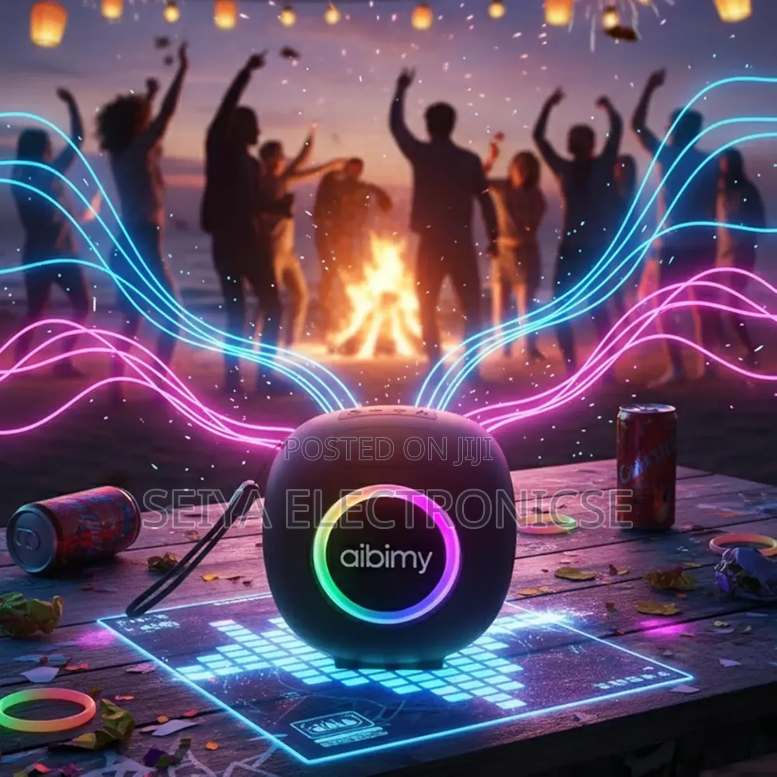 Aibimy My362bt Waterproof Powerful Bass Bluetooth Speaker.