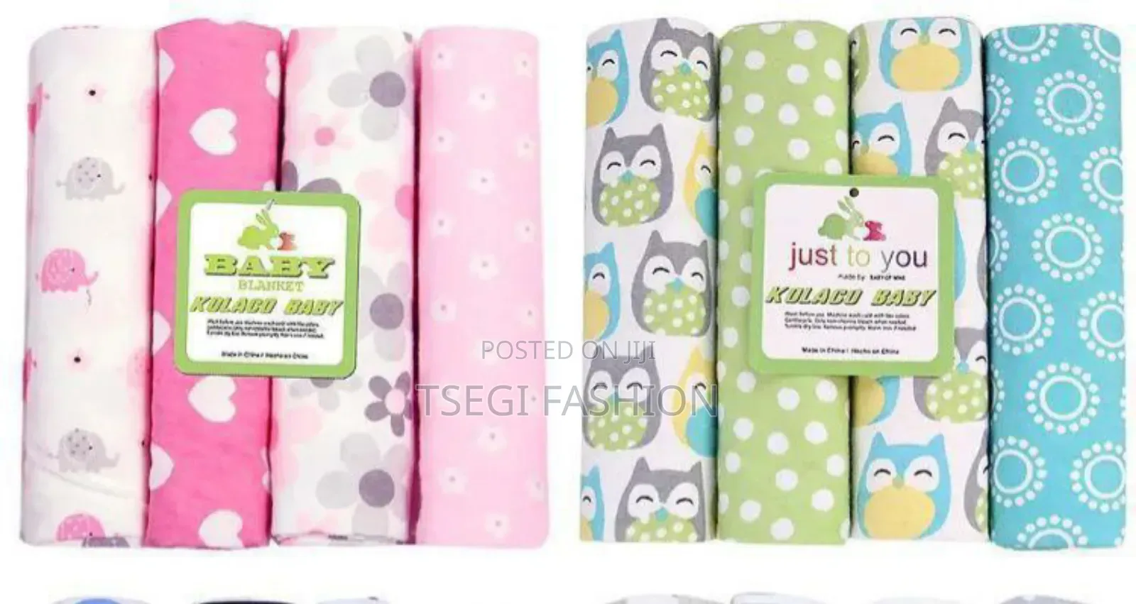 4pcs/Set Flannel Receiving Blanket