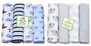 4pcs/Set Flannel Receiving Blanket
