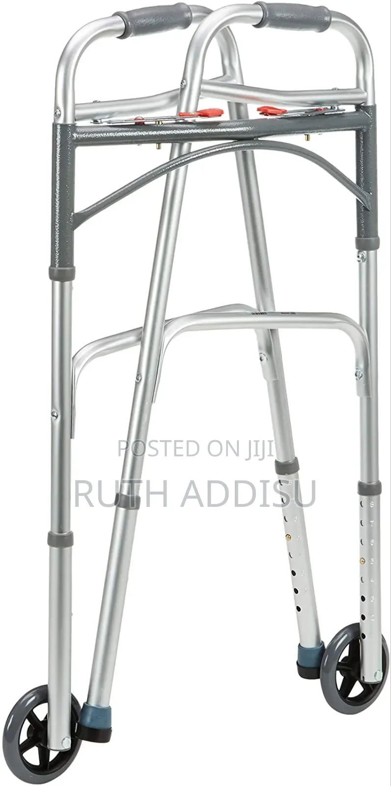 Walker Brand New Stainless ወከር አልሙኒየም ጠንካራ የሚታጠፍ የማይዝግ Medical Walker