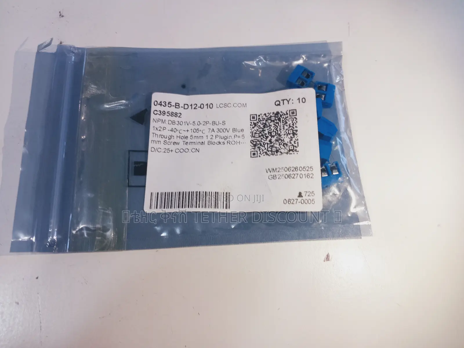 Hole 5mm Plugin,P=5mm Screw Teminal Block