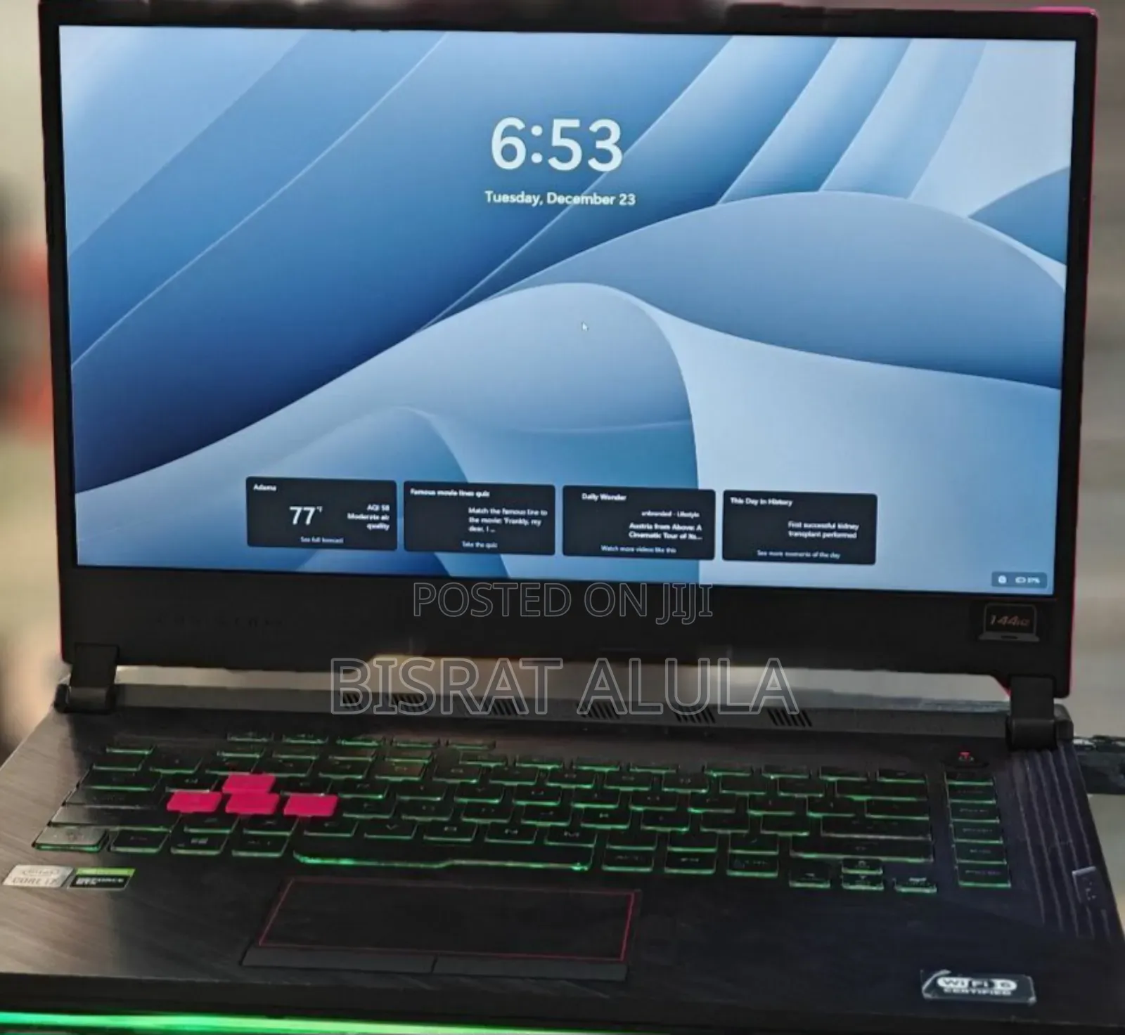 New Laptop Asus TUF Gaming A15 32GB Intel Core I7 SSD 512GB