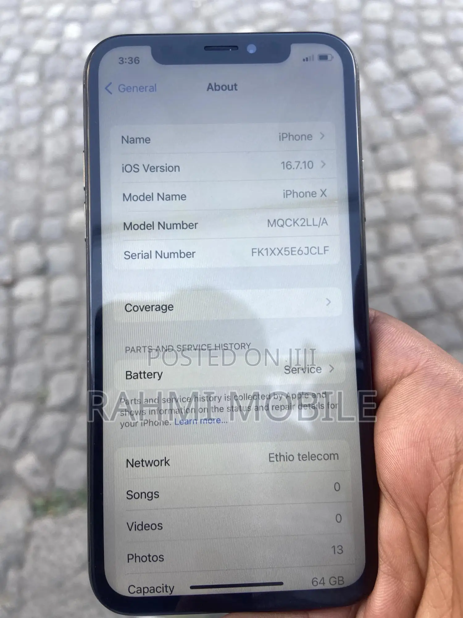 Apple iPhone X 64 GB White