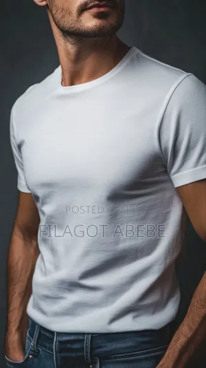 High-Quality Fabric Plsin White T-Shirt . Imported White Tshirt