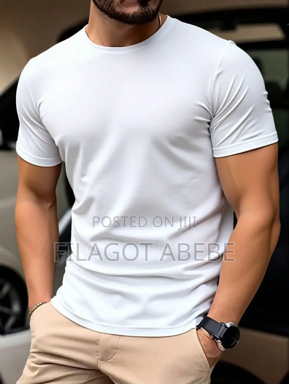 High-Quality Fabric Plsin White T-Shirt . Imported White Tshirt