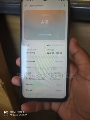 Oppo A18 128 GB Black