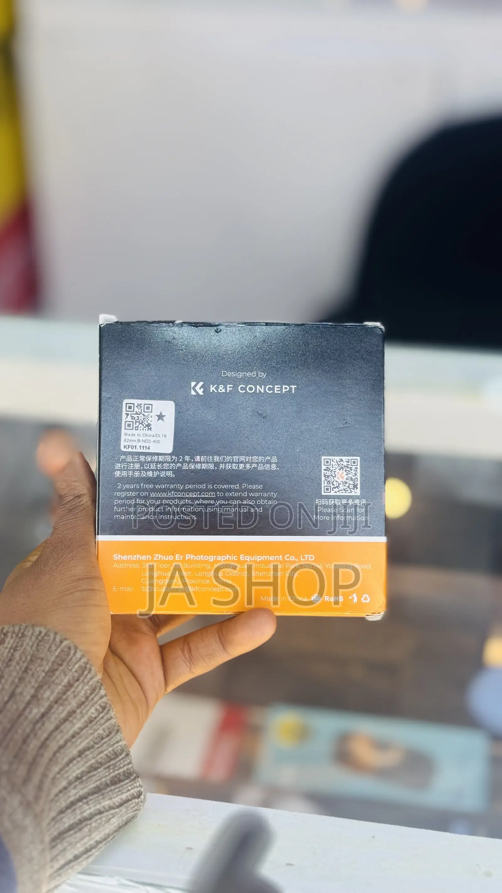 K F Concept B-Seriesvariable Nd2-400 Lens Filter (82mm)