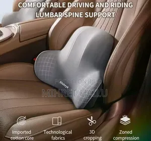 Memory Foam Lumbar Back Cushion for Car Office Driving Elderly Gaming