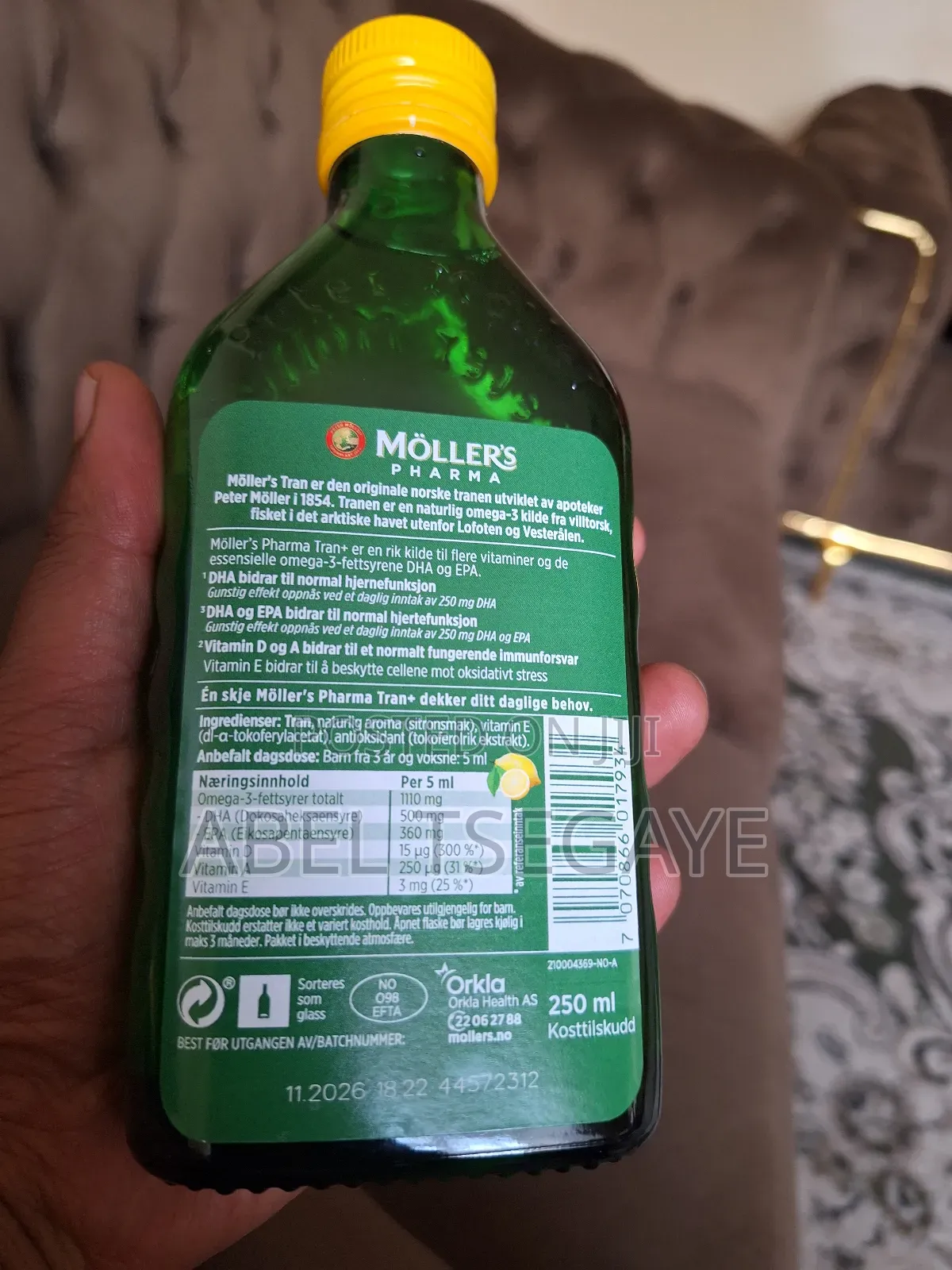 Moller's Tran Fish Oil (Norwegian Brand Cod Liver Oil Supplements)