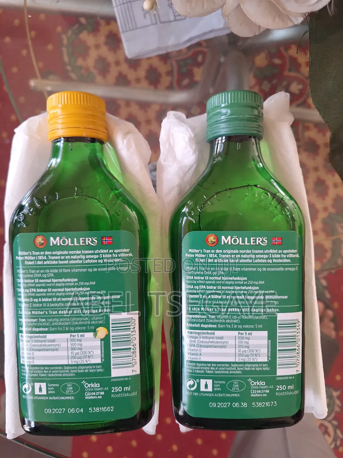 Moller's Tran Fish Oil (Norwegian Brand Cod Liver Oil Supplements)