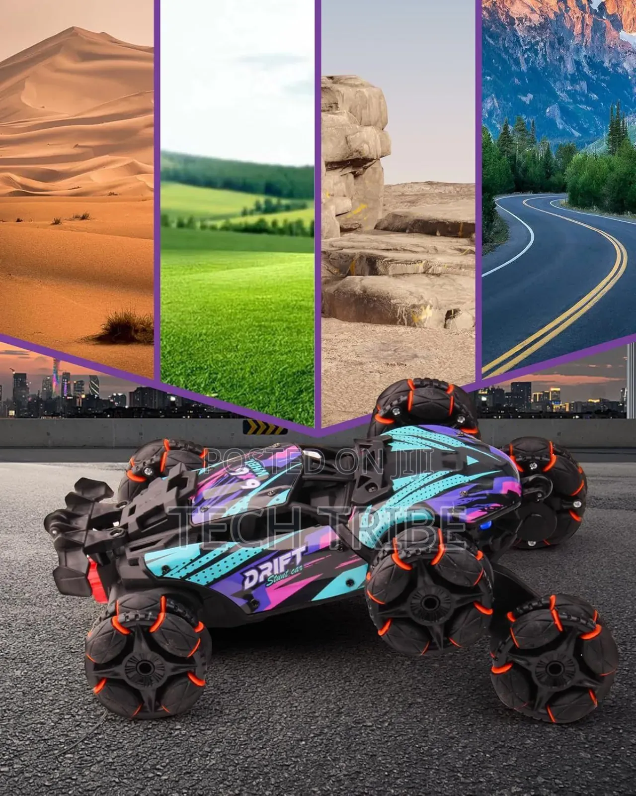 Alloy Spray Music Lighting Rc Stunt Car 360° Drift and 360 Rotation