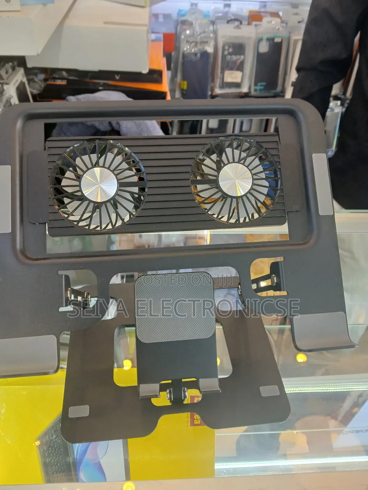 Laptop Stand With Fane Mobile Phone Holder