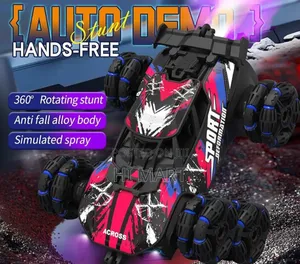 Alloy Spray Lighting Playing Rc Stunt Car