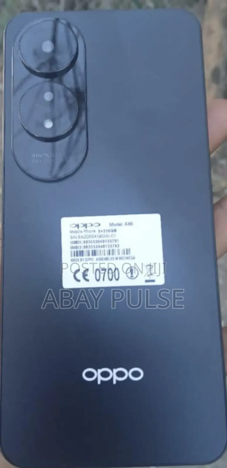 New Oppo A60 256 GB Black