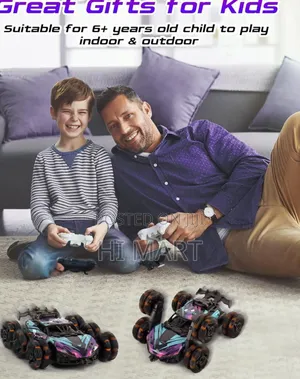 Alloy Spray Lighting Playing Rc Stunt Car