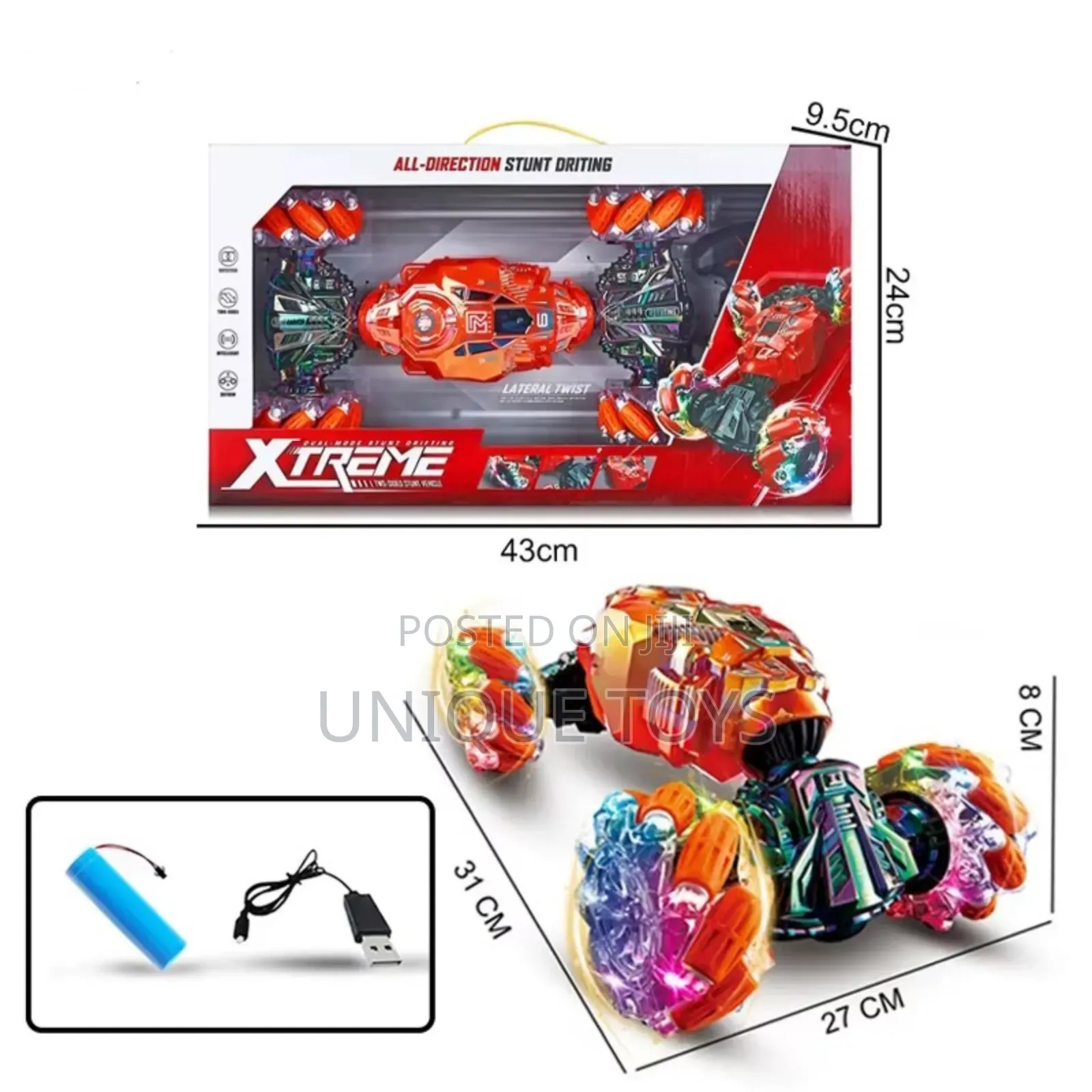 Xtreme Remote Control Stunt Car – Total Action, Total Control