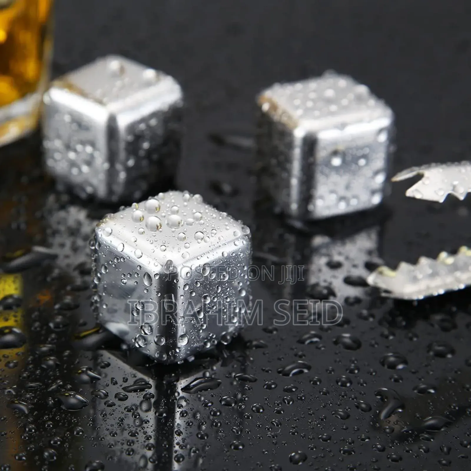 4 PCS Stainless Steel Ice Cubes, for Drinks መጠጥዎ ሳይበረዝ በጥልቁ ይቀዝቀዝ!