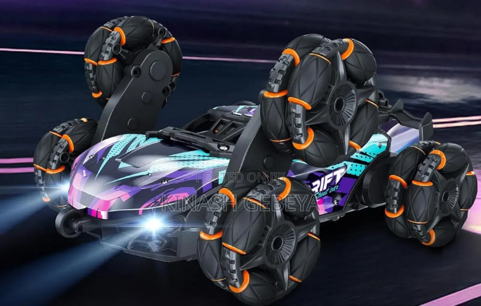 Alloy Spray Music Lighting Rc Stunt Car