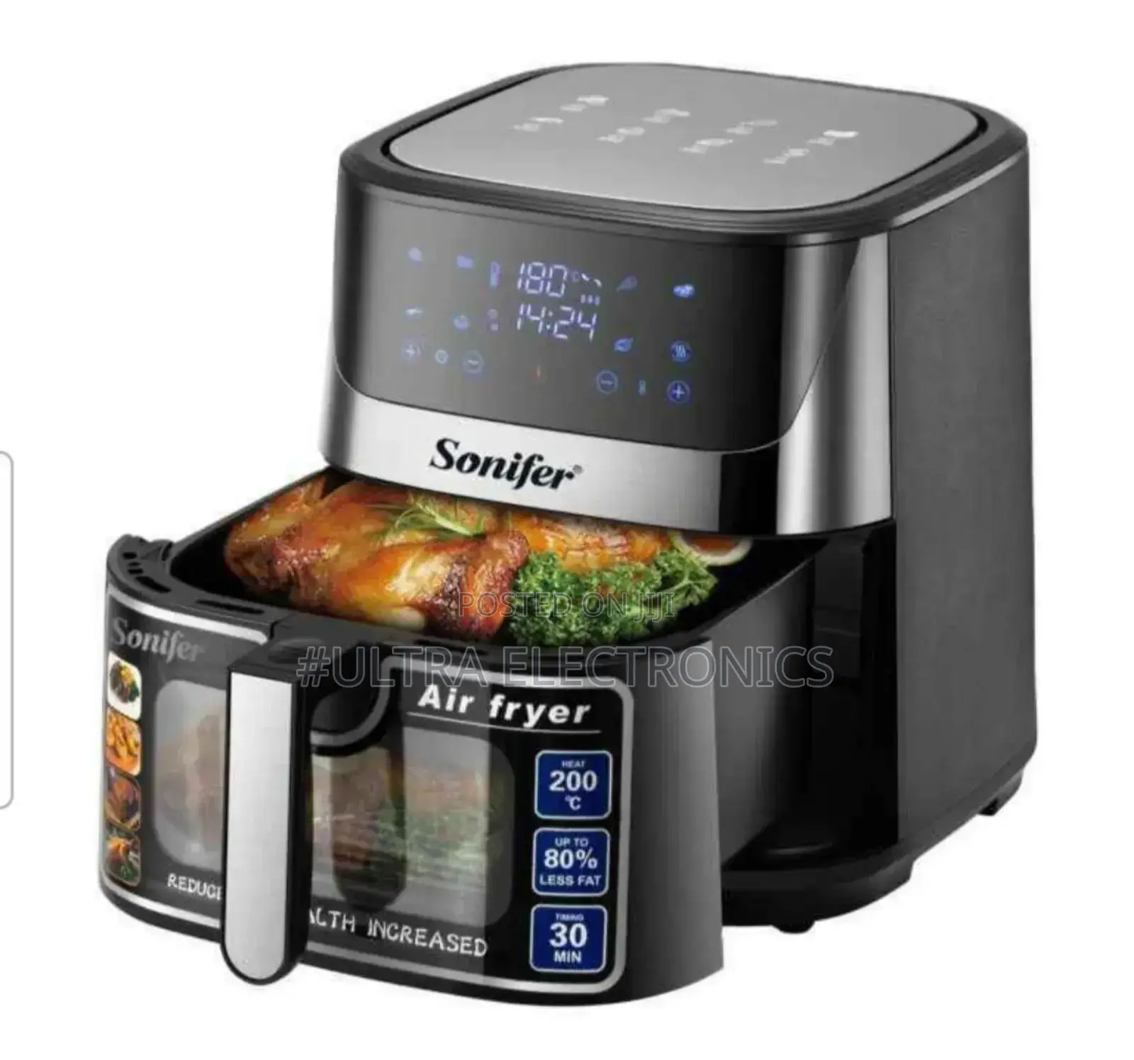 Sonifer Sf-1034 Smart Menu Kitchen Electric Air Fryer.