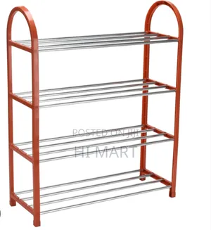 4 Layer Stainless Steel Shoe Rack