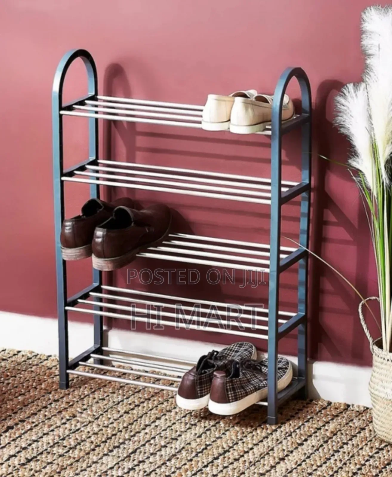 4 Layer Stainless Steel Shoe Rack
