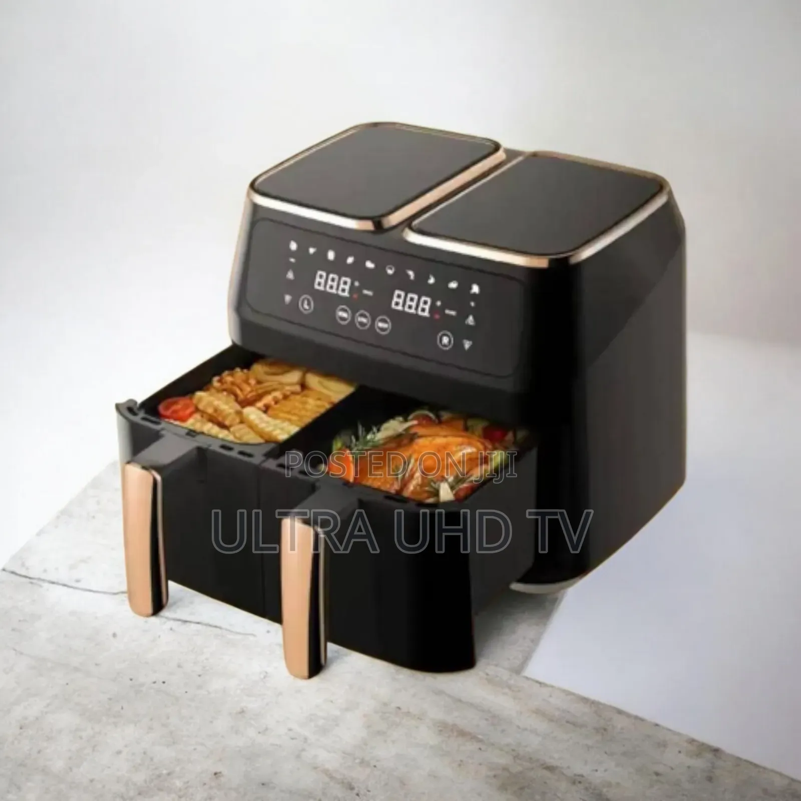 Chenrui 2-in-1 Digital Air Fryer With Double Drawers.