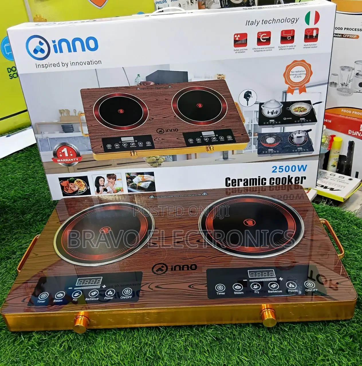 Inno Touch Stove – 2 Hotplate | Fast Heating Modern Touch Control!