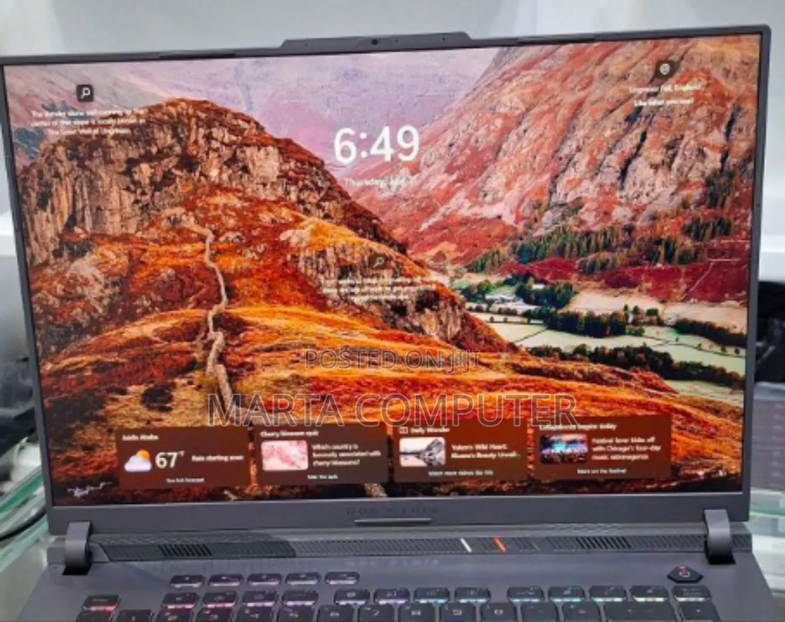 New Laptop Asus ROG Strix G16 G614 16GB Intel Core I9 SSD 1T
