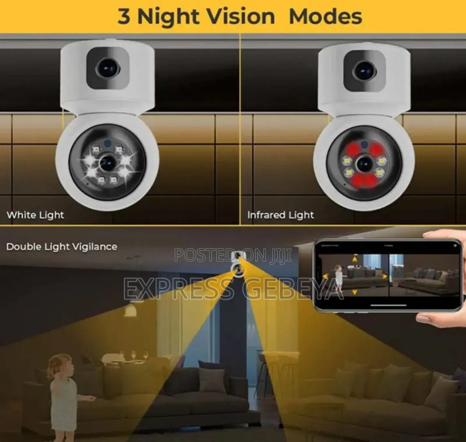 Smart Wifi Security Camera በ Wifi የሚሰራ የደህንነት ካሜራ