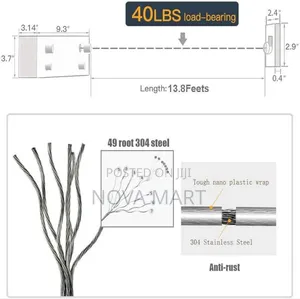 Double Ropes Retractable Clotheslines