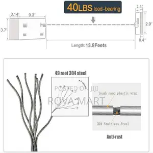 Double Ropes Retractable Clotheslines