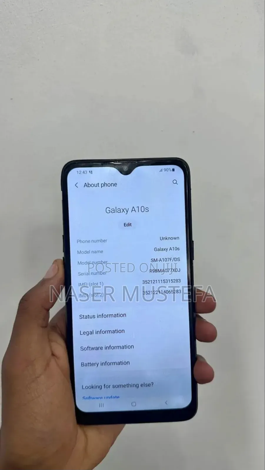Samsung Galaxy A10s 32 GB Black