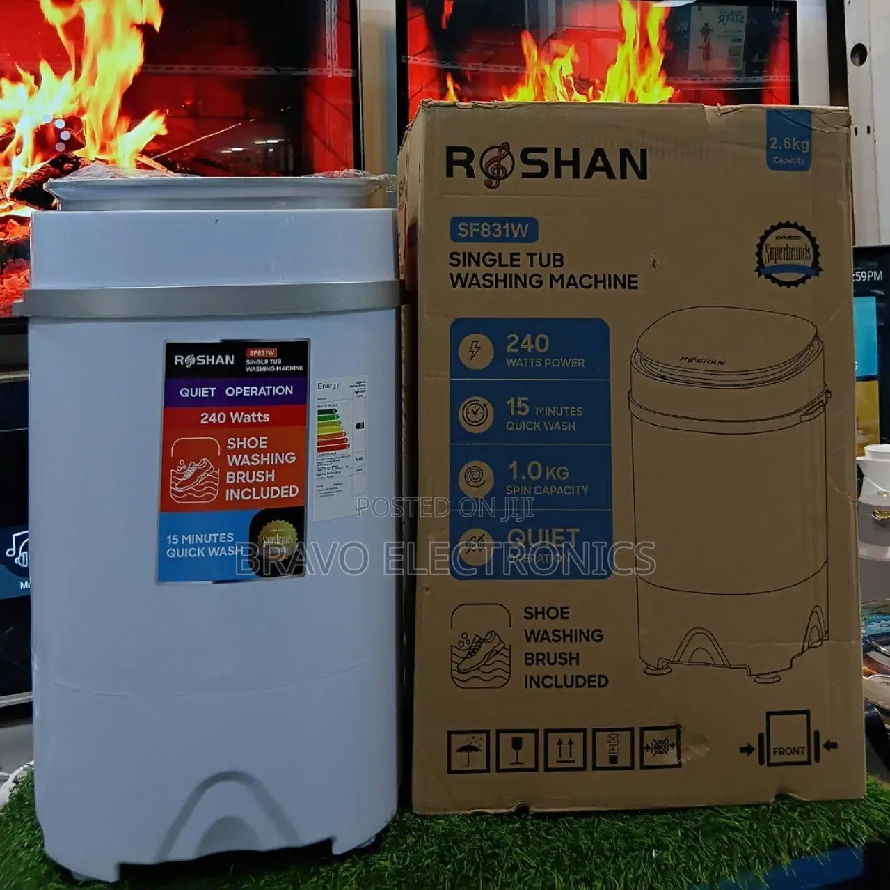 Roshan 4kg Washing Machine – Compact, Powerful Brush Included!