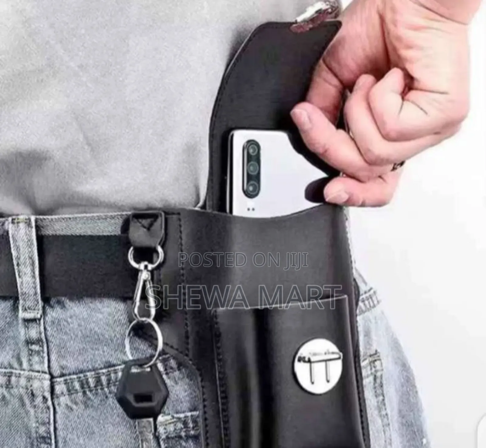 Men's Phone Bag Upgraded Version With Belt, Multifunctional Leather Wa