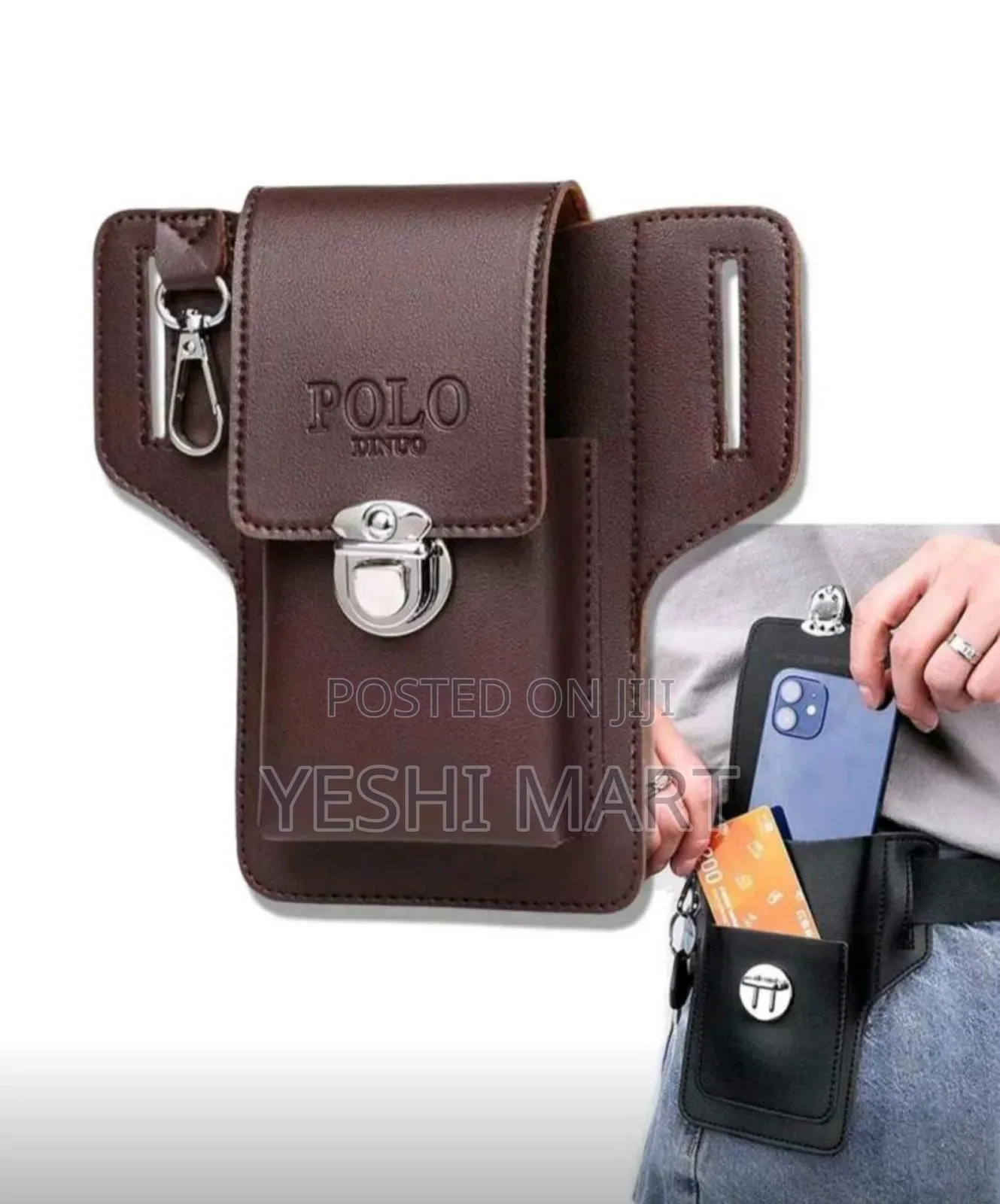 Men's Phone Bag Upgraded Version With Belt, Multifunctional Leather